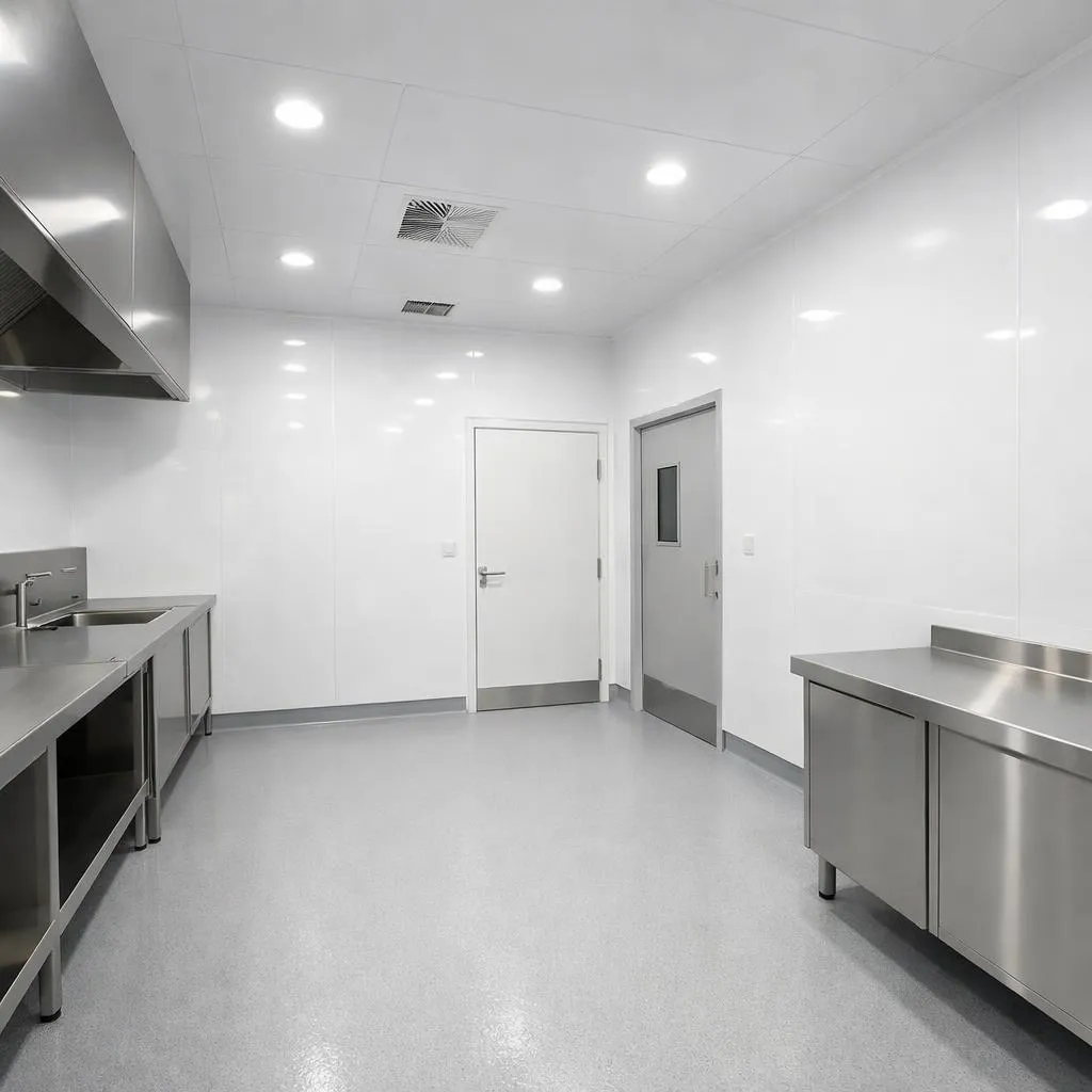 Food-Safe PVC Hygiene Wall Sheets Installation